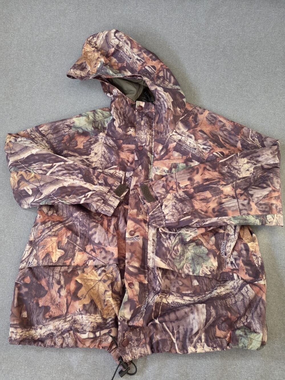Vintage Cabelas Jacket Mens Size XL Advantage Timber Camo Gore-Tex Made In USA